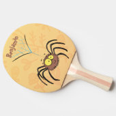 Raquette De Ping Pong Drôle mignon dessin animé d'araignée moelleuse (Côté)