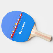Raquette De Ping Pong Drôle pélicans rameurs dessin animé (Côté)