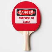 Raquette De Ping Pong Drôle Ping Paddle - Préparez-Vous À Perdre (Dos)