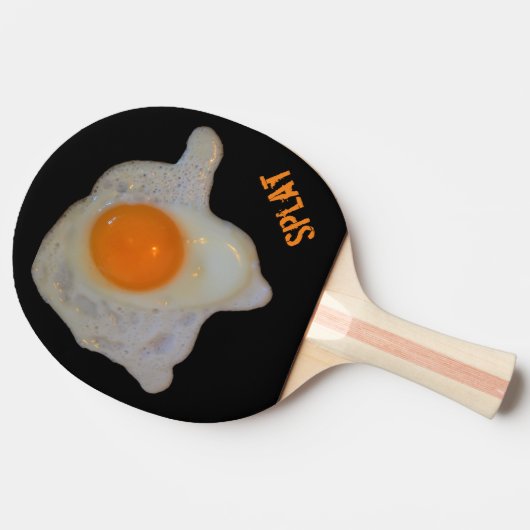 Raquette De Ping Pong Drôle plat d'oeufs frits (Côté)
