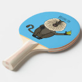 Raquette De Ping Pong Drôle singe-singe macaque à queue de lion (Devant Angle)
