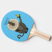 Raquette De Ping Pong Drôle singe-singe macaque à queue de lion (Côté)