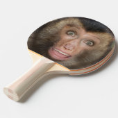 Raquette De Ping Pong Drôle Surpris visage singe (Devant Angle)