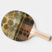 Raquette De Ping Pong Droplets verts circulaires (Côté)