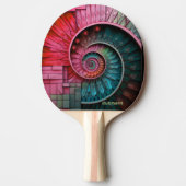 Raquette De Ping Pong Dubman Designs : Spirale mosaïque de Fibonacci (Devant)
