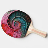 Raquette De Ping Pong Dubman Designs : Spirale mosaïque de Fibonacci (Côté)