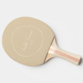 Raquette De Ping Pong Dune de sable moderne du milieu du siècle avec nom (Côté)