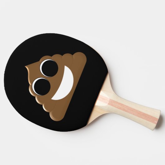 Raquette De Ping Pong Dunette drôle Emoji (Côté)