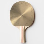Raquette De Ping Pong Duty lourd & Spin Friendly Gold Metallic (Dos)
