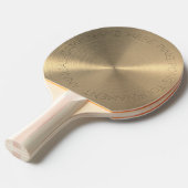 Raquette De Ping Pong Duty lourd & Spin Friendly Gold Metallic (Devant Angle)