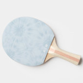 Raquette De Ping Pong Dye | Pastel Blue Modern Stylish Monogram (Côté)