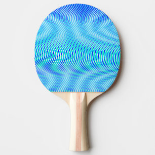 Raquette De Ping Pong Eau Abstraite moderne Eté Psychedélique Trippy