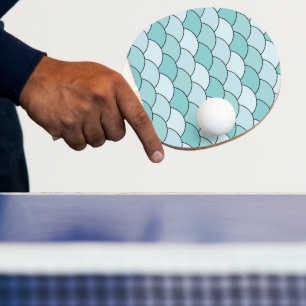 Raquette De Ping Pong Écailles de dragon, éventails, vagues, Seigaiha, B