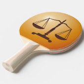 Raquette De Ping Pong Échelles de Personalizable de symbole de justice (Devant Angle)