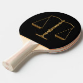 Raquette De Ping Pong Échelles de Personalizable | de symbole de justice (Devant Angle)