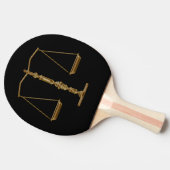 Raquette De Ping Pong Échelles de Personalizable | de symbole de justice (Côté)