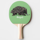 Raquette De Ping Pong Echidna mignonne avec dessin animé d'abeille (Dos)