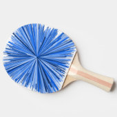 Raquette De Ping Pong Éclat des lignes bleues motif (Côté)