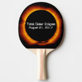 Raquette De Ping Pong Éclipse solaire totale 2017 (Devant)