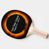 Raquette De Ping Pong Éclipse solaire totale 2017 (Côté)