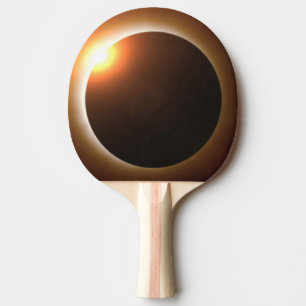 Raquette De Ping Pong Éclipse solaire totale d'or