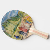 Raquette De Ping Pong Edvard Munch - La forêt Fairytale (Côté)