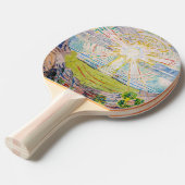 Raquette De Ping Pong Edvard Munch - Le Soleil 1910 (Devant Angle)
