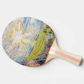 Raquette De Ping Pong Edvard Munch - Le Soleil 1910 (Côté)