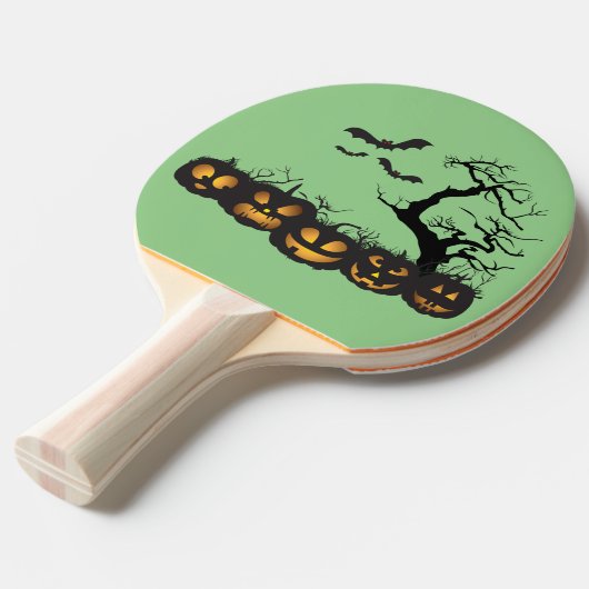Raquette De Ping Pong Eerie Engage : Pagaie De Ping Pong À Thème Hallowe (Devant Angle)