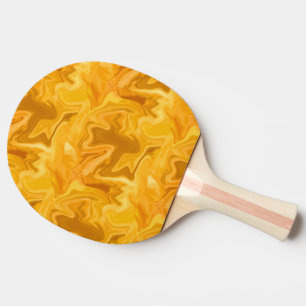 Raquette De Ping Pong Effet Marbre Jaune pour les amateurs de géologie A