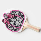 Raquette De Ping Pong Éffrayant Lace Halloween Citrouille Coquette (Côté)