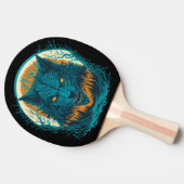 Raquette De Ping Pong Effrayant loup-garou (Côté)