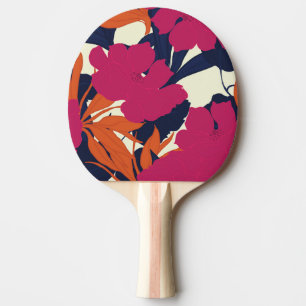 Raquette De Ping Pong Élégance florale : motif abstrait
