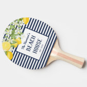Raquette De Ping Pong Elégant Beach House aquarelle Lemon (Côté)