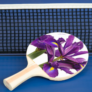 Raquette De Ping Pong Élégant Iris Néerlandais Fleurs De Sensation Viole