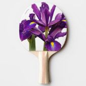 Raquette De Ping Pong Élégant Iris Néerlandais Fleurs De Sensation Viole (Dos)