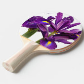 Raquette De Ping Pong Élégant Iris Néerlandais Fleurs De Sensation Viole (Devant Angle)