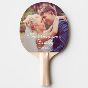 Raquette De Ping Pong Élégant Mariage Couple Table Tennis Personnalisé