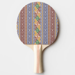 Raquette De Ping Pong élégant motif ethnique