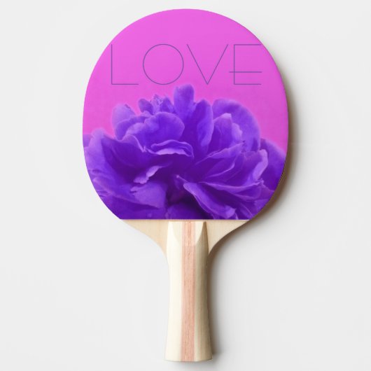 Raquette De Ping Pong Élégant Purple Floral Amour (Devant)