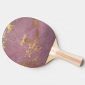Raquette De Ping Pong Élégant Rose et doré (Côté)