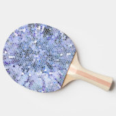 Raquette De Ping Pong Elégante mosaïque bleue glace (Côté)