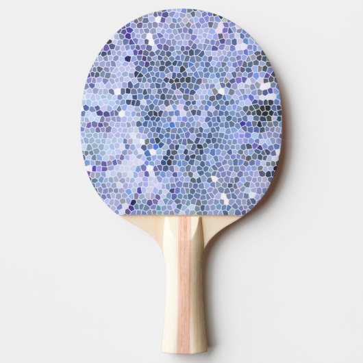 Raquette De Ping Pong Elégante mosaïque bleue glace (Devant)
