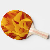 Raquette De Ping Pong Élégante tulipe Monsella or rouge floral (Côté)