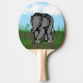 Raquette De Ping Pong Eléphant bébé (Devant)