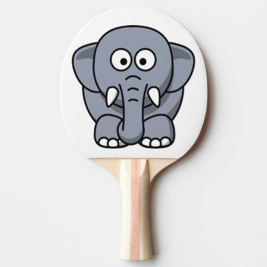 RAQUETTE DE PING PONG ÉLÉPHANT GRIS (Devant)