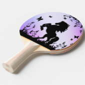 Raquette De Ping Pong Élevage de l'étalon noir (Devant Angle)