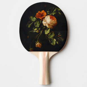 Raquette De Ping Pong Elias van den Broeck, Still Life avec des Roses