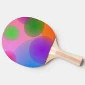 Raquette De Ping Pong Ellipses colorées (Côté)