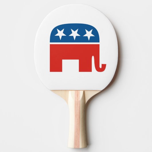 Raquette De Ping Pong elphant du parti républicain américain (Devant)